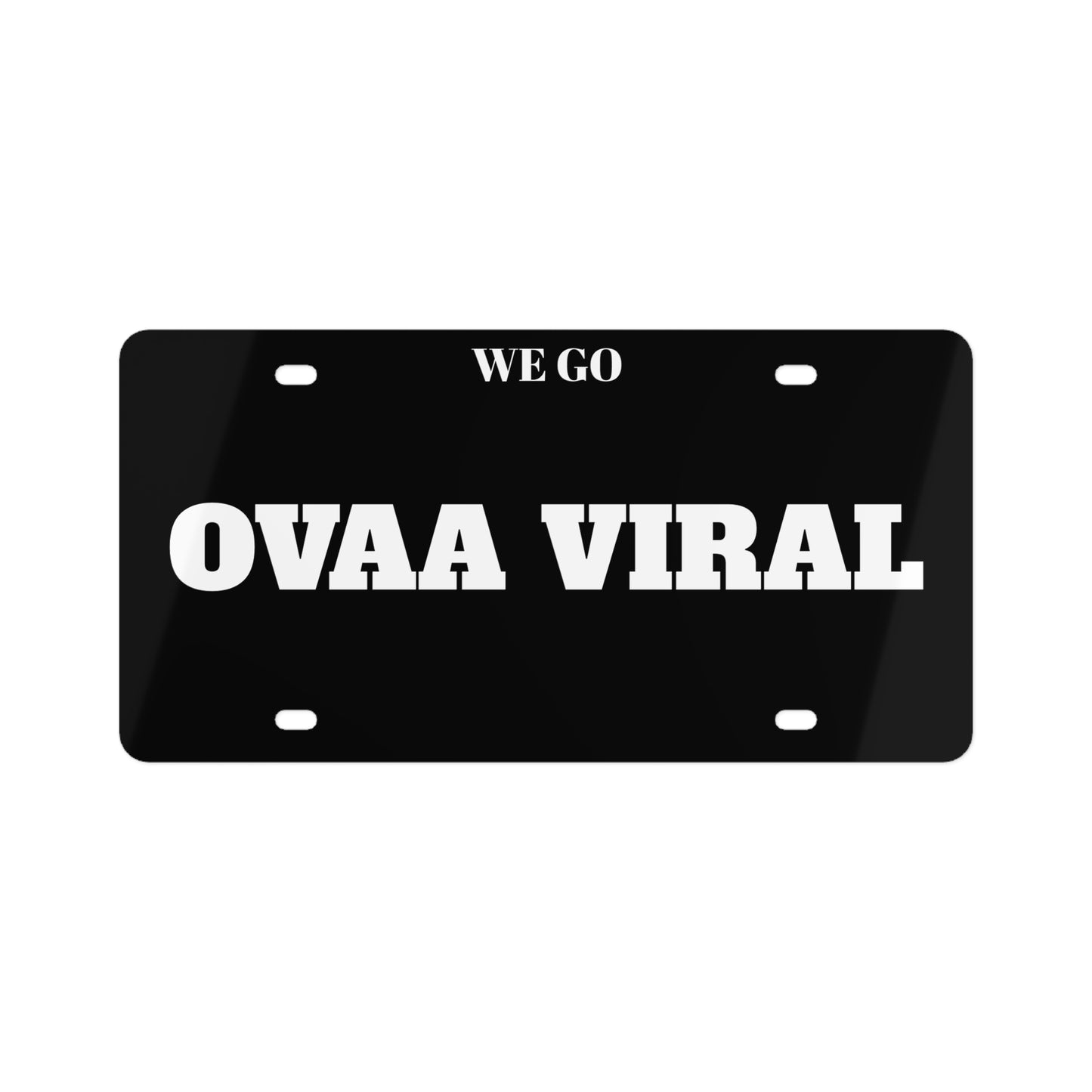 Ovaa Viral License Plate