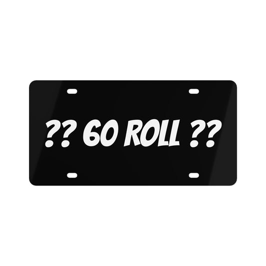 60 Roll License Plate