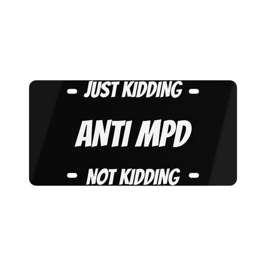 Anti MPD License Plate